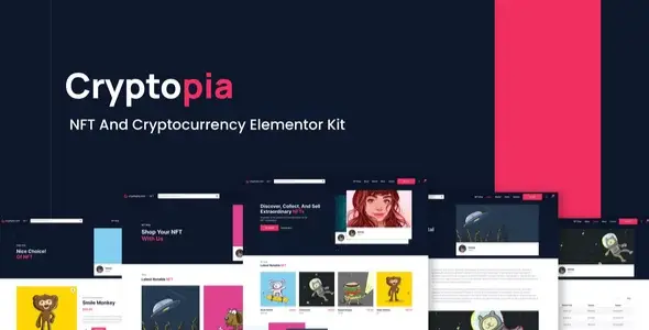 Cryptopia โ NFT Crypto Sales Elementor Template Kit